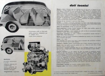 Fiat 1100 Familiare Modelprogram 1955 Carbrochure (8442)
